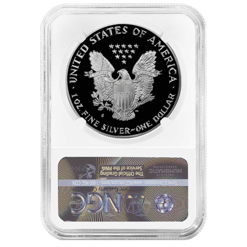 1990-S Proof American Silver Eagle: Fine Silver Quality