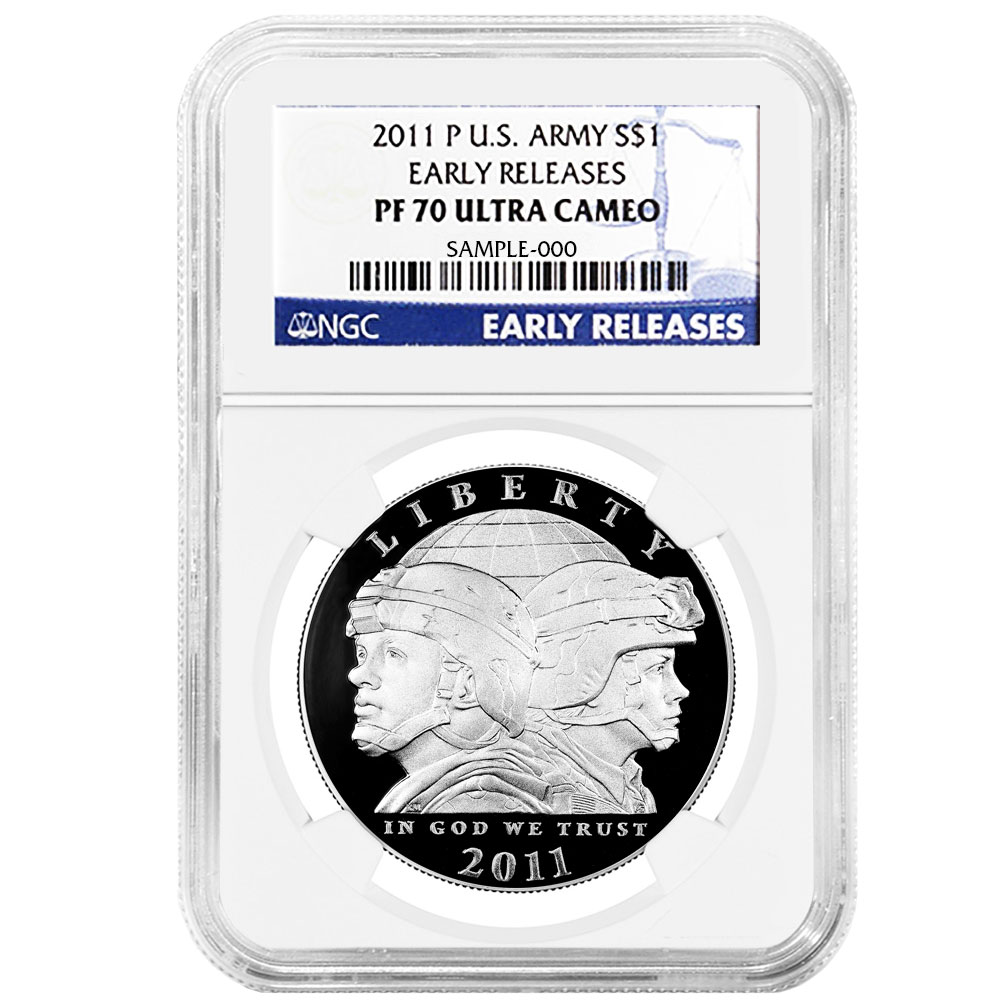 2011-P Army Silver Commemorative Coin - Pinehurst Coins