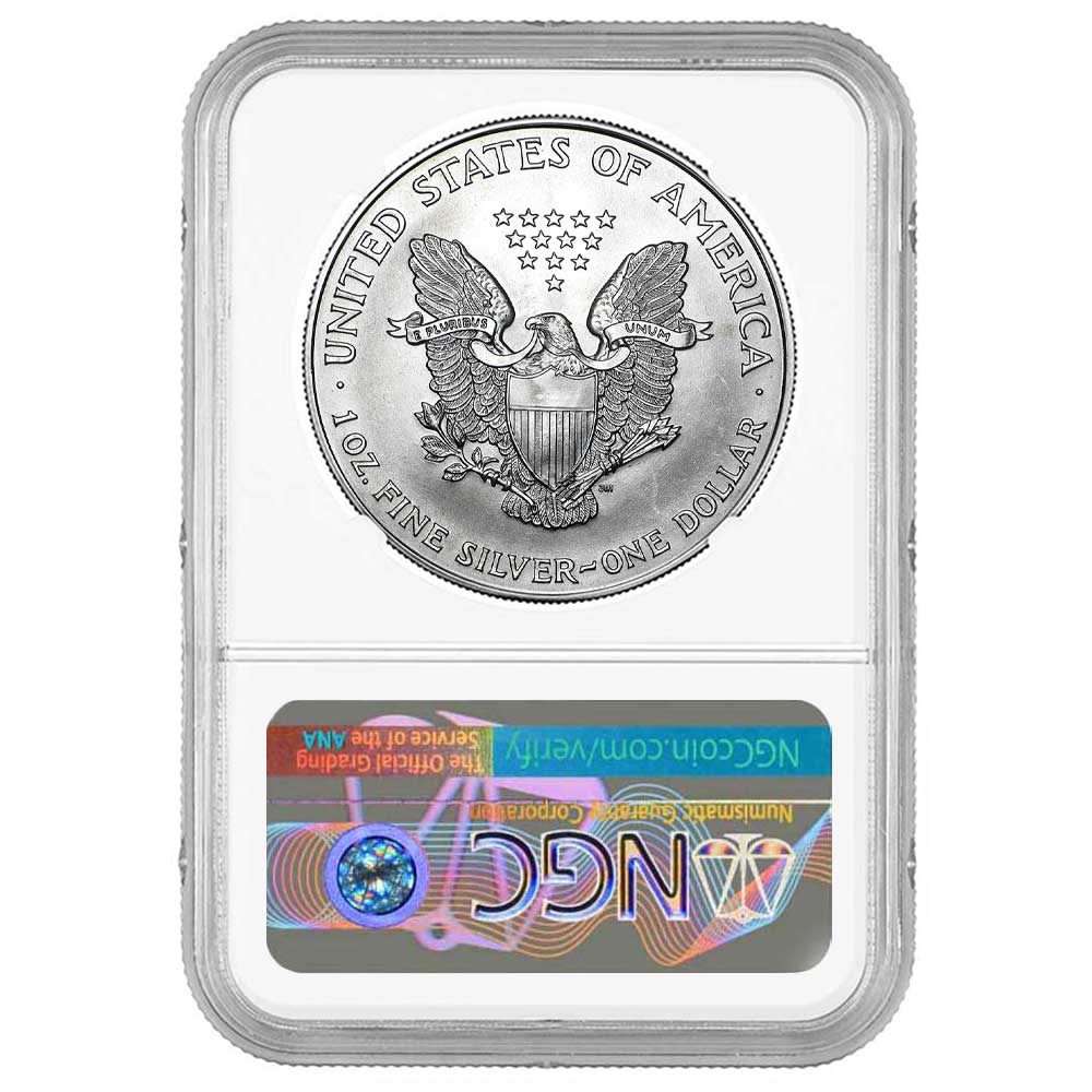 1994 $1 American Silver Eagle NGC MS69 Brown Label - Pinehurst Coins