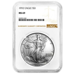 2010 $1 American Silver Eagle NGC MS70 Brown Label - Pinehurst Coins