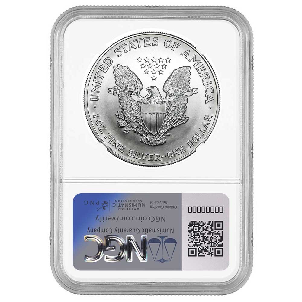 2005 $1 American Silver Eagle NGC MS69 Brown Label - Pinehurst Coins