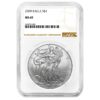 2009 $1 American Silver Eagle NGC MS69 Brown Label - Pinehurst Coins