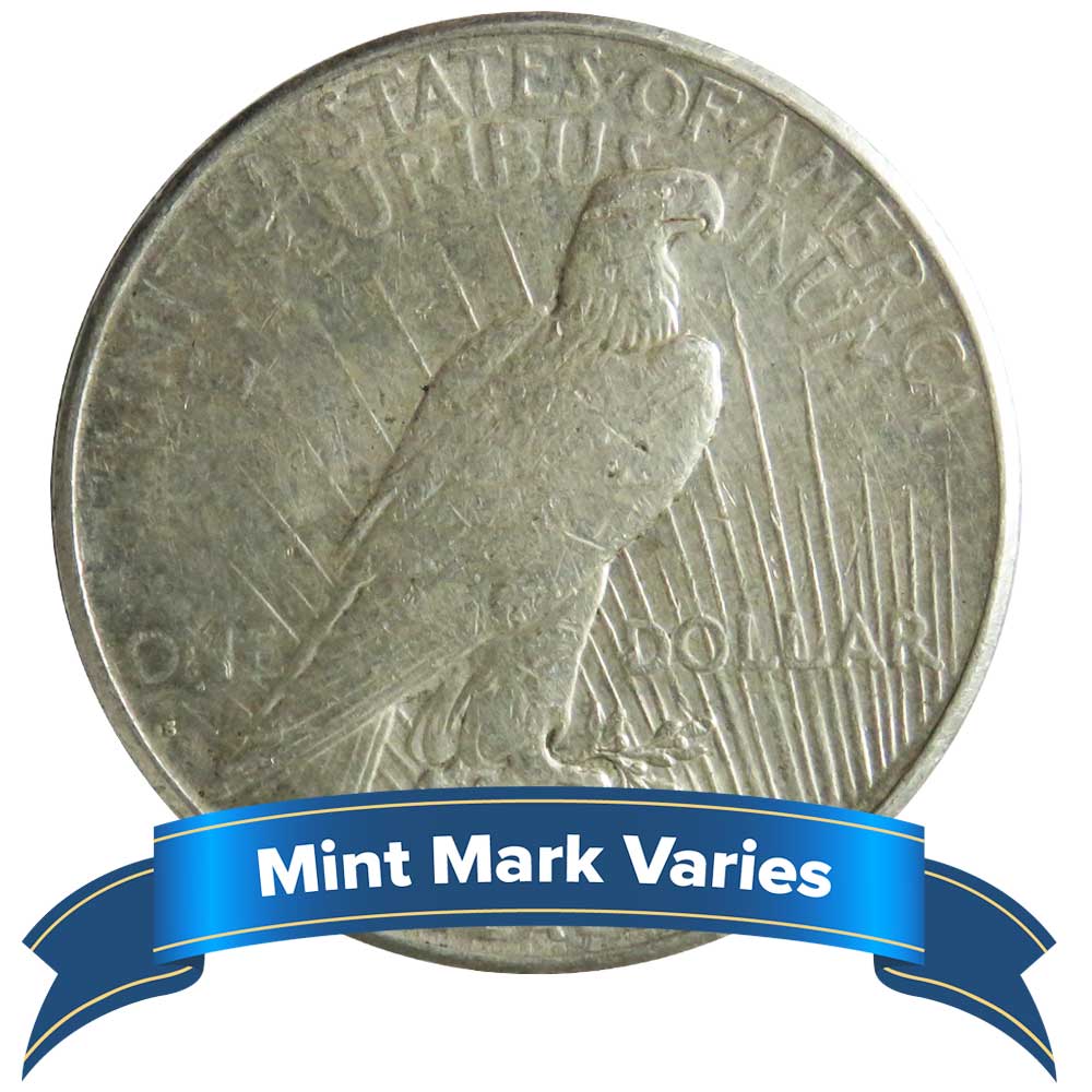1922-1935 $1 Peace Silver Dollar Fine+ - Pinehurst Coins