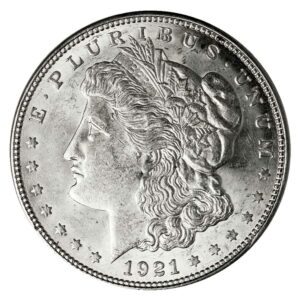 1921 P D or S $1 Morgan Silver Dollar About Uncirculated AU