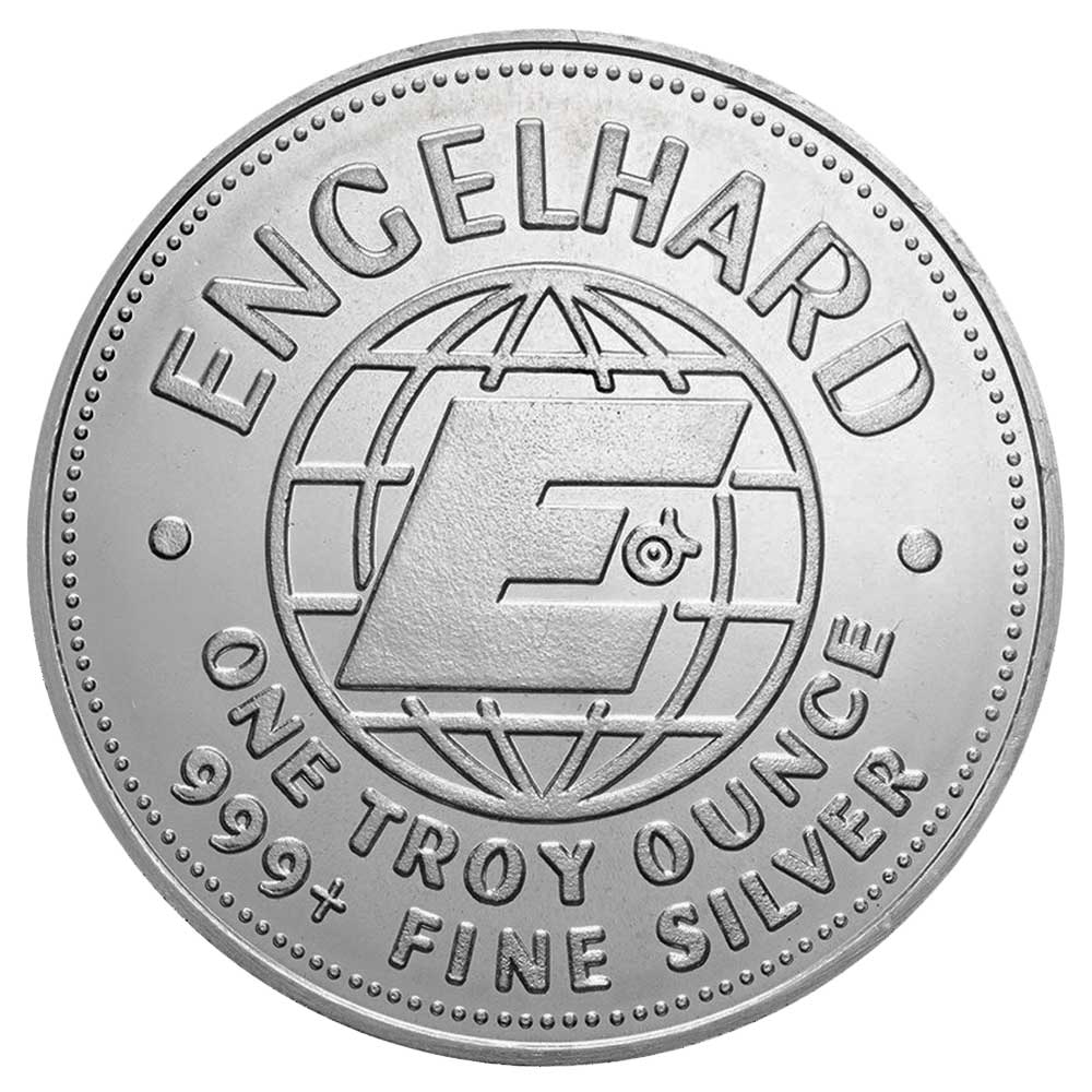 1982 1 Troy oz Engelhard Prospector .999 Fine Silver Round