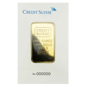 1 Troy oz Credit Suisse Gold Bar .9999 Fine Sealed In Assay
