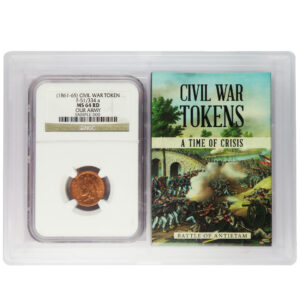 (1861-1865) United States Our Army Civil War Token NGC MS64 RD In Story Vault Holder