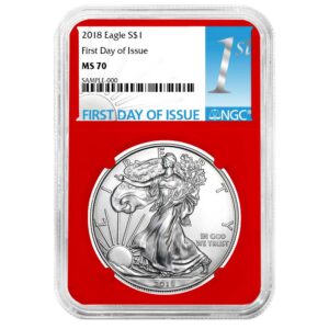 2021 (W) $1 Type 2 American Silver Eagle NGC MS70 Trump Label Blue