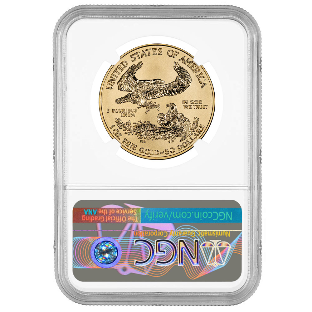 2006-W Reverse Proof $50 American Gold Eagle 1 oz 20th Anniversary