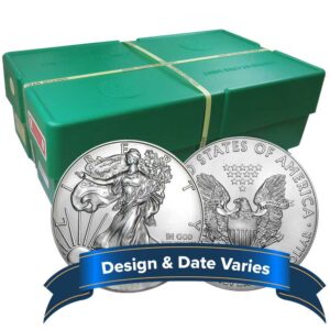 Box of 500 – $1 American Silver Eagle 1 oz Random Year BU Monster Box