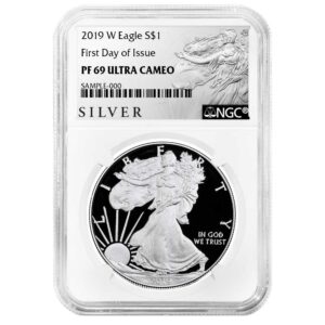 2019-W Proof $1 American Silver Eagle NGC PF69UC FDI ALS Label