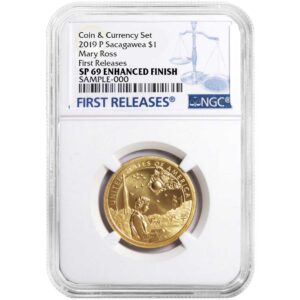 2019-P $1 American Innovation Mary Ross Coin Currency NGC SP69 Blue FR Label
