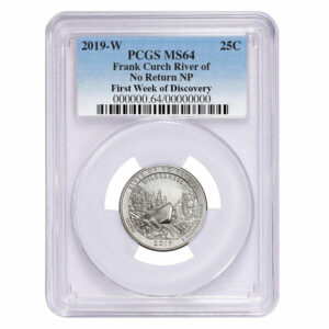2019-W 25C Clad River of No Return Wilderness (Idaho) Quarter PCGS MS64 First Week of Discovery Blue Label
