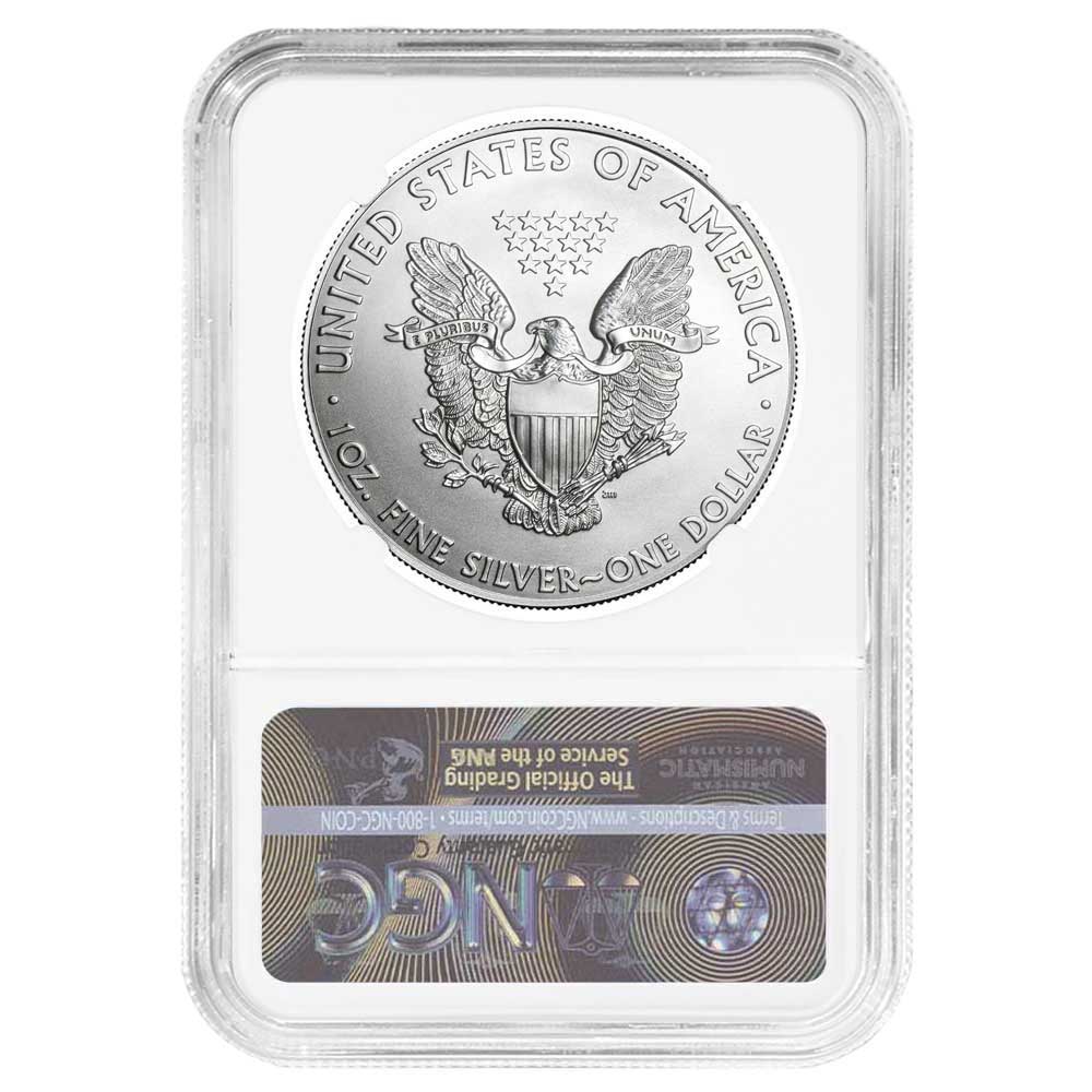 2014 $1 American Silver Eagle NGC MS69 Brown Label - Pinehurst Coins