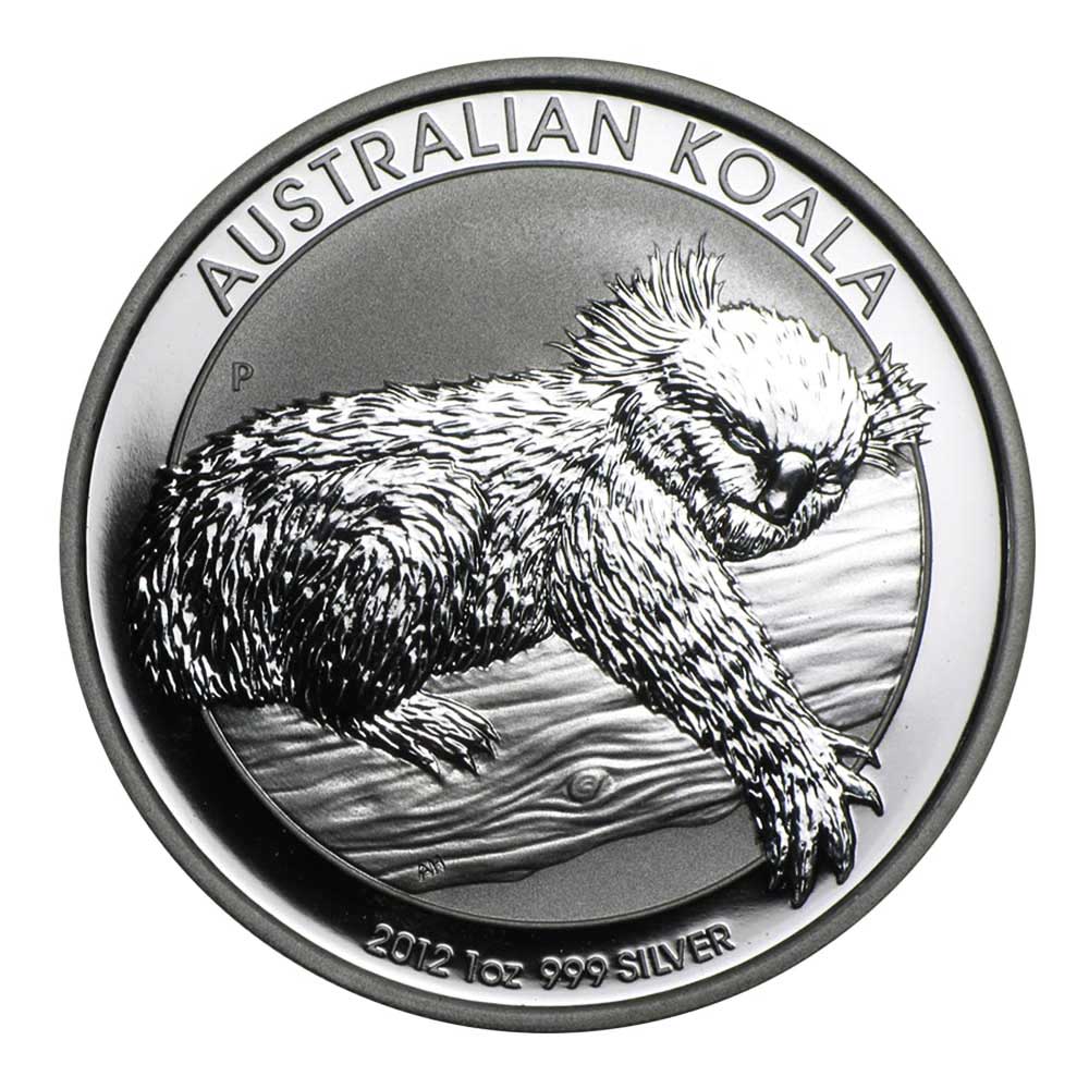 2012-P $1 Silver Australian Koala 1 oz Brilliant Uncirculated
