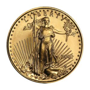 2001 $5 American Gold Eagle 1/10 oz Brilliant Uncirculated