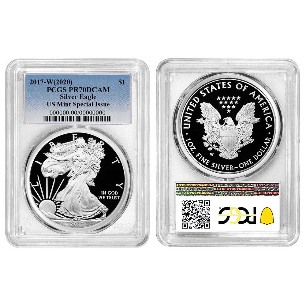 2017-W (2020) Proof $1 American Silver Eagle PCGS PR70DCAM US Mint