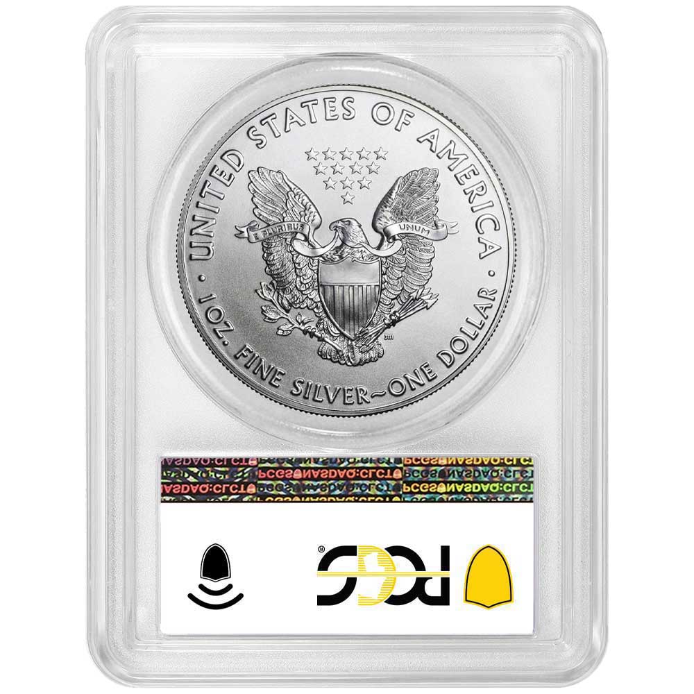 2016 (W) $1 American Silver Eagle PCGS MS70 West Point Label