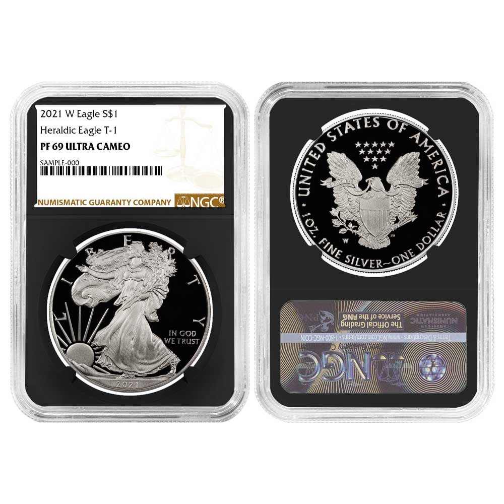 NGC最高鑑定★2021年アメリカ1ドル シルバーイーグル銀貨★PF70UC NGC最高鑑定☆2021年アメリカ1ドル シルバーイーグル銀貨☆PF70UC