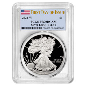 2021-W Proof $1 Type 1 American Silver Eagle