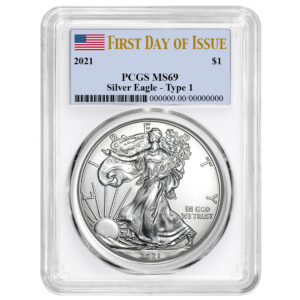 2021 $1 Type 2 American Silver Eagle | Pinehurst Coins