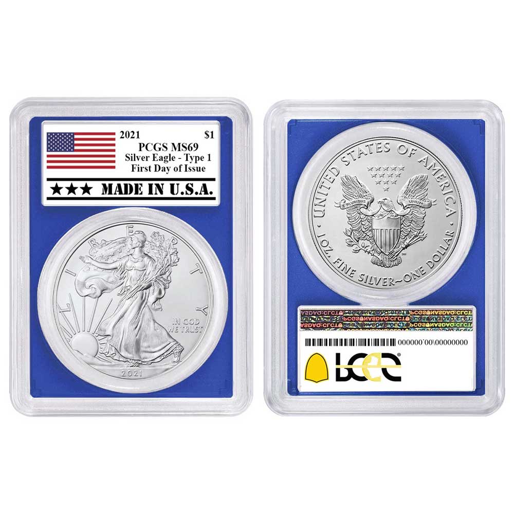 2021 $1 Type 1 American Silver Eagle