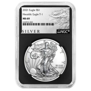 2021 $1 Type 1 American Silver Eagle NGC MS69 ALS Label Retro Core