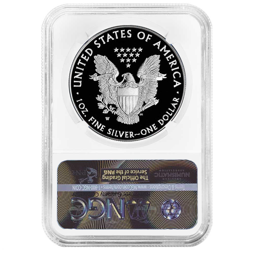 2021-W Proof $1 Type 1 American Silver Eagle NGC PF70UC AR Advance