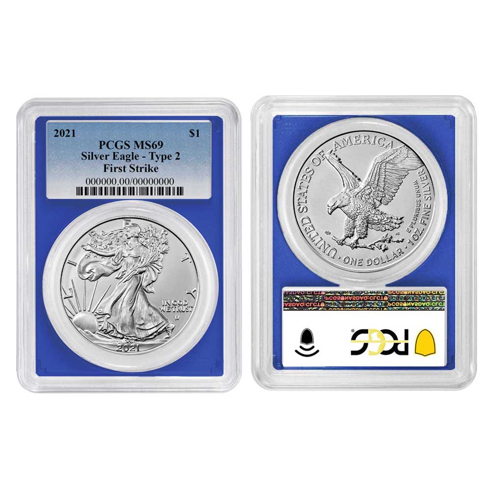 2021 $1 Type 2 American Silver Eagle | Pinehurst Coins