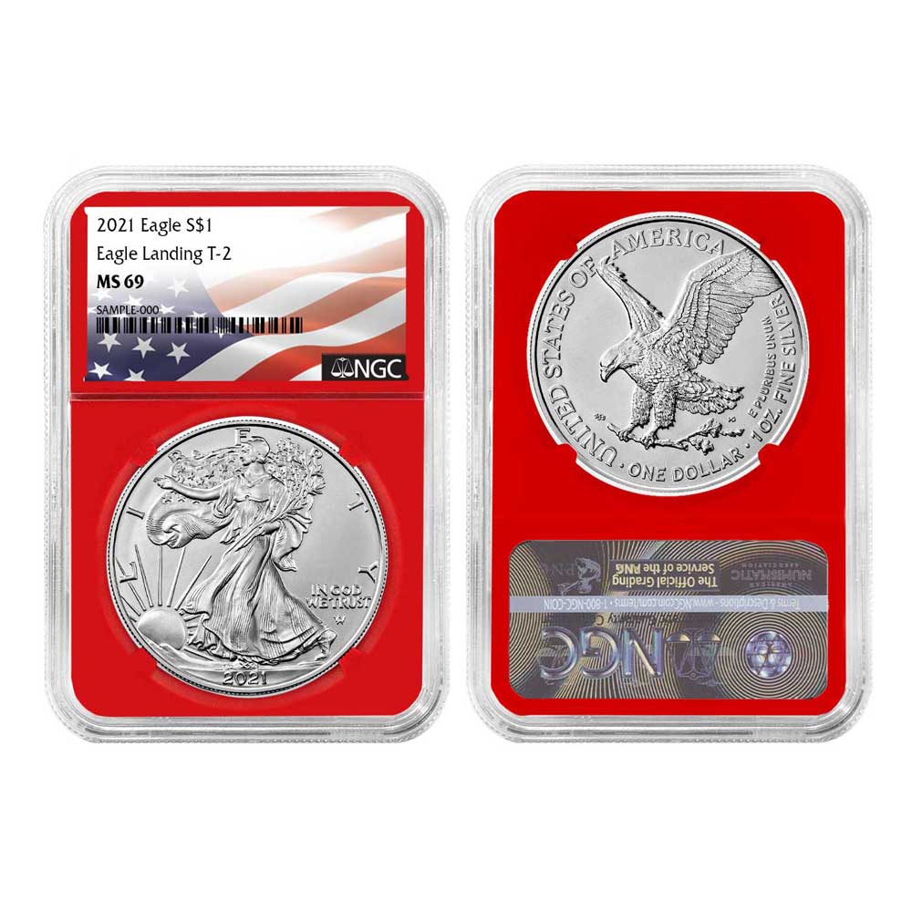 2021 $1 Type 2 American Silver Eagle | Pinehurst Coins