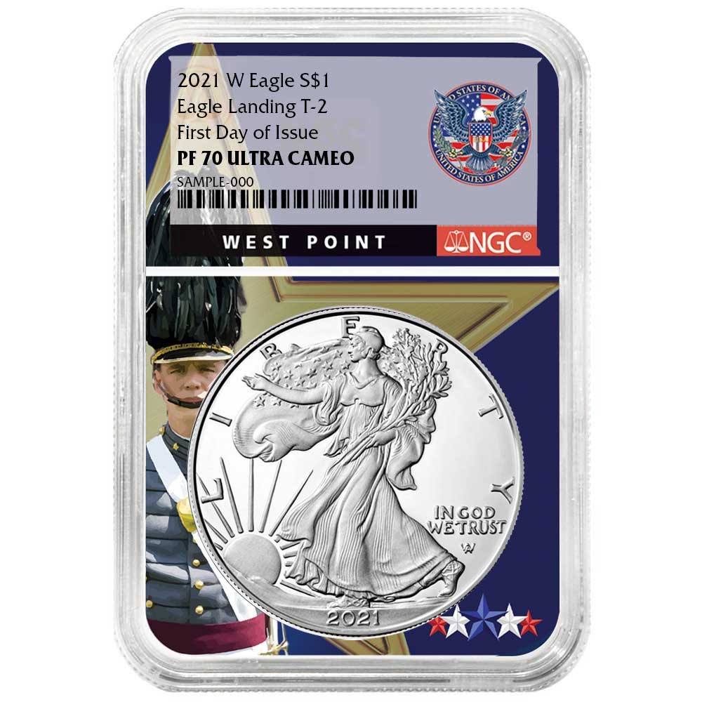 2021-W Proof $1 Type 2 American Silver Eagle | Pinehurst Coins