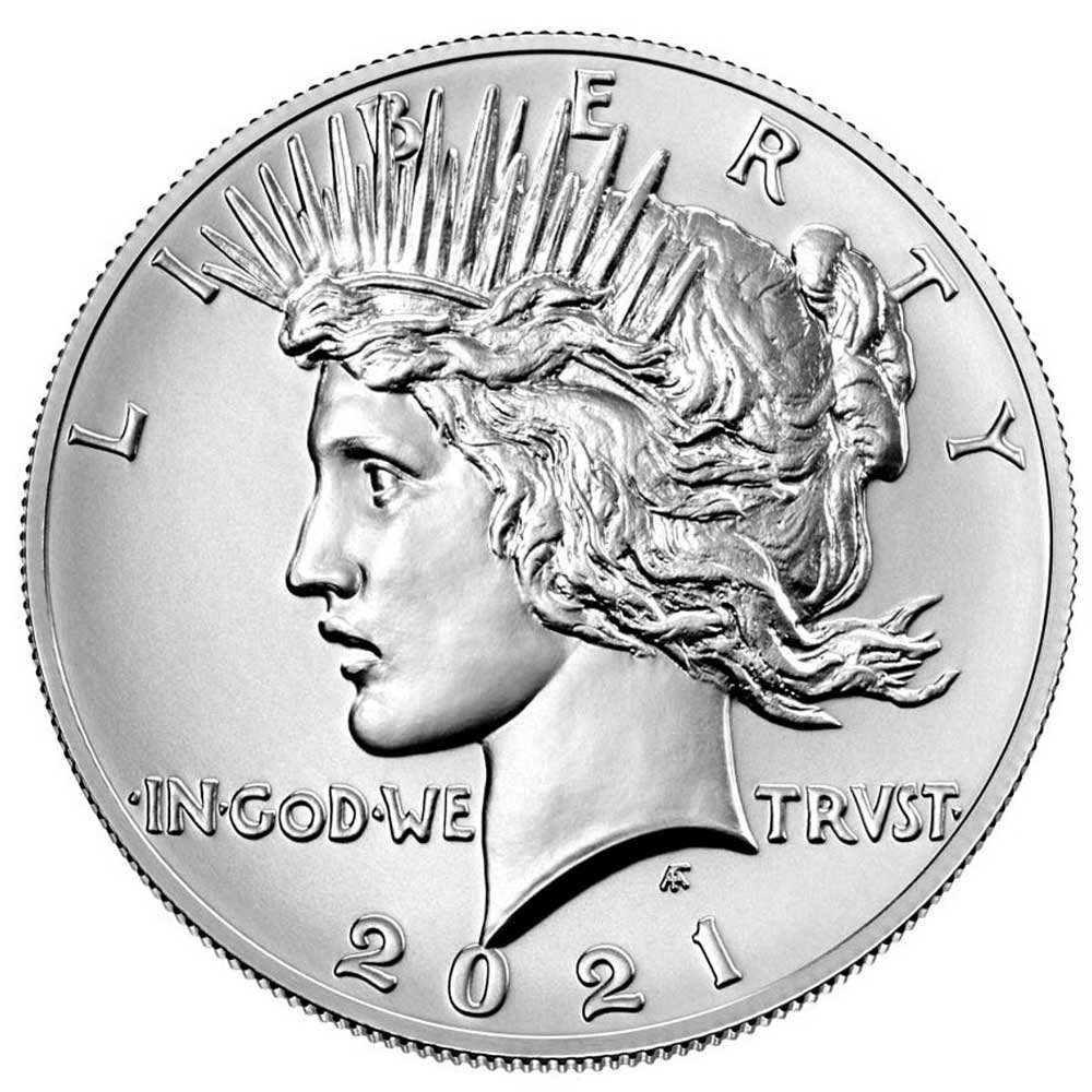 2021 $1 Peace Silver Dollar Box, OGP & COA - Pinehurst Coins