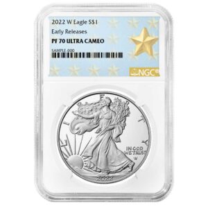 2022-W Proof $1 American Silver Eagle NGC PF70UC ER West Point Star Label