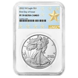 2022-W Proof $1 American Silver Eagle NGC PF70UC FDI West Point Star Label