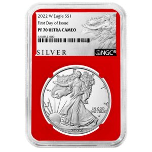2022-W Proof $1 American Silver Eagle NGC PF70UC FDI ALS Label Red Core