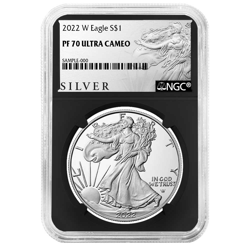 2022-W Proof $1 American Silver Eagle NGC PF70UC ALS Label Retro Core