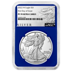 2022-W Proof $1 American Silver Eagle NGC PF70UC FDI ALS Label Blue Core
