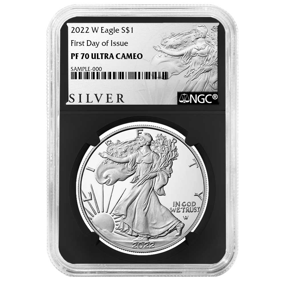 2022-W Proof $1 American Silver Eagle NGC PF70UC FDI ALS Label Retro Core
