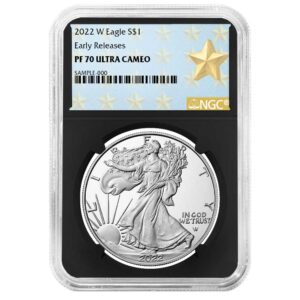 2022-W Proof $1 American Silver Eagle NGC PF70UC ER West Point Star Label Retro Core