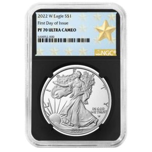 2022-W Proof $1 American Silver Eagle NGC PF70UC FDI West Point Star Label Retro Core