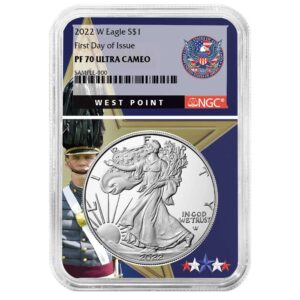 2022-W Proof $1 American Silver Eagle NGC PF70UC FDI West Point Core