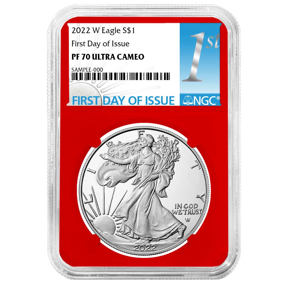 2022-W Proof $1 American Silver Eagle NGC PF70UC FDI First Label Red Core