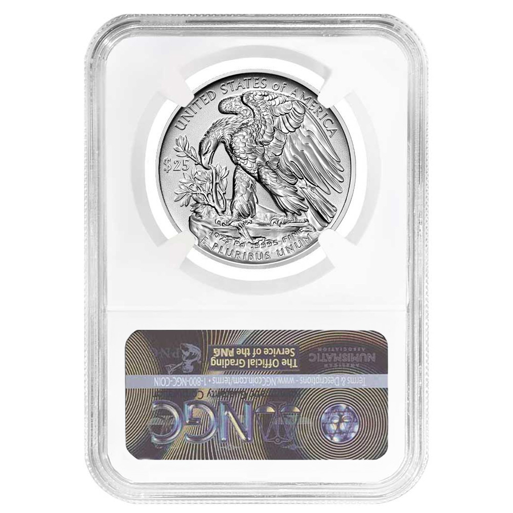 2022-W Reverse Proof $25 Palladium Eagle NGC PF70 FDI First Label