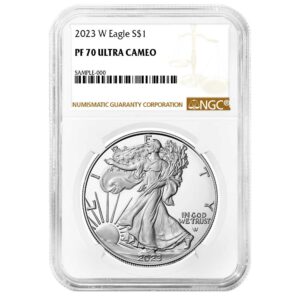 2023-W Proof $1 American Silver Eagle NGC PF70UC Brown Label