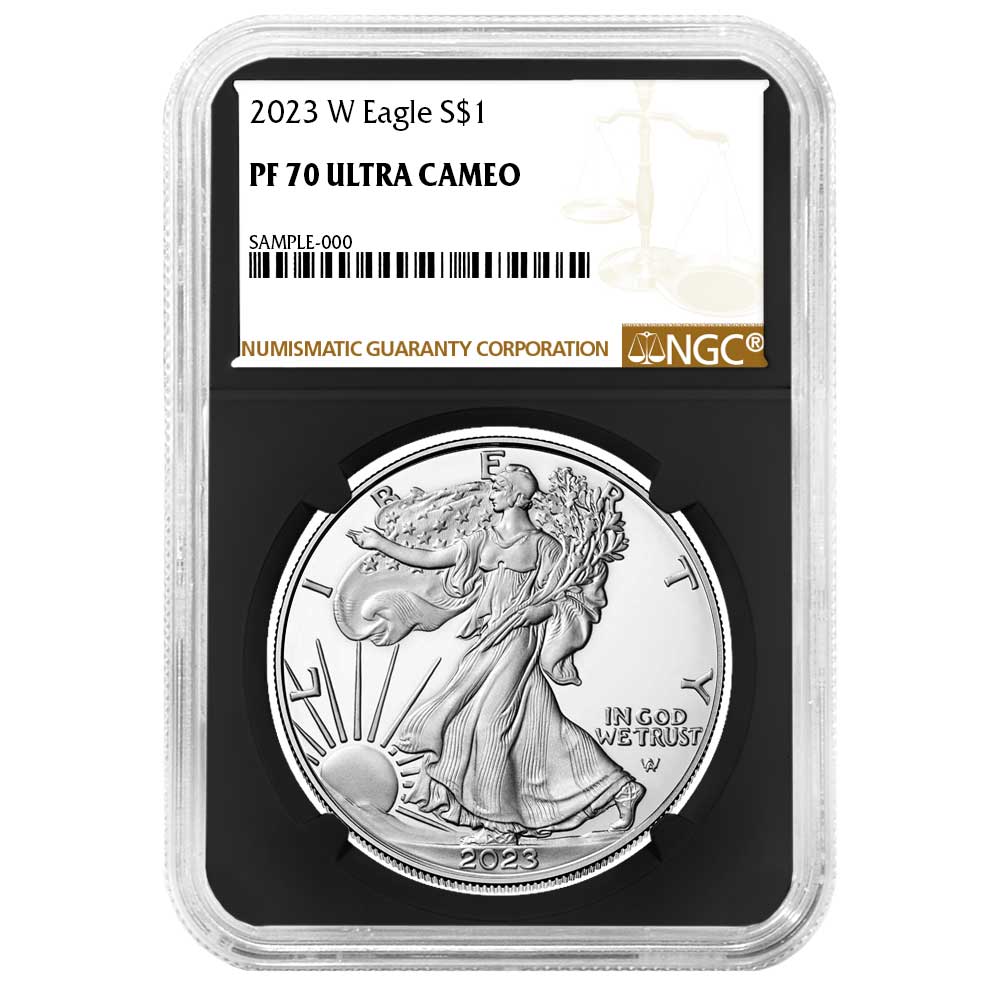 2023-W Proof $1 American Silver Eagle NGC PF70UC Brown Label Retro Core