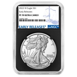 2023-W Proof $1 American Silver Eagle NGC PF70UC ER Blue Label Retro Core