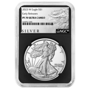 2023-W Proof $1 American Silver Eagle NGC PF70UC ER ALS Label Retro Core