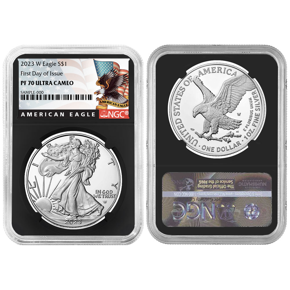 NGC 2023 カナダ 2オンス　イーグル　 PF70 UC 銀貨　 NGC 2023 カナダ 2オンス イーグル PF70 UC 銀貨 コイン