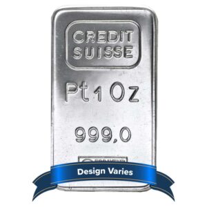 1 Troy oz Platinum Bar .999 Secondary Market
