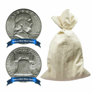 Bag of 200 - $100 Face Value Full Dates 90% Franklin Half Dollars